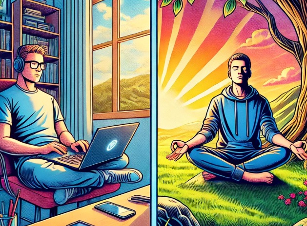 Balance zwischen Digitalität und Alltag finden.